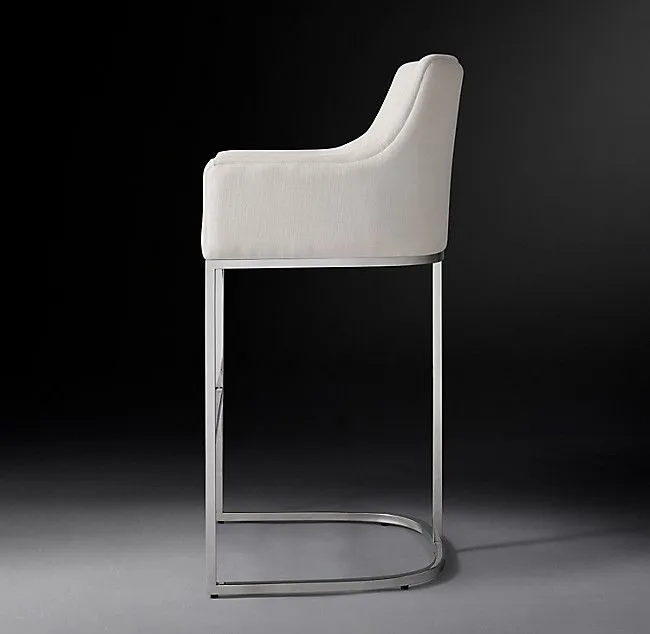 Купить Барный стул Emery Curved-Back Track Polished по цене 52 500  руб.