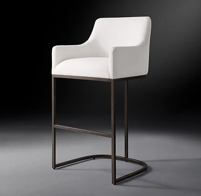 Купить Барный стул Emery Curved-Back Track Bronze по цене 50 000  руб.