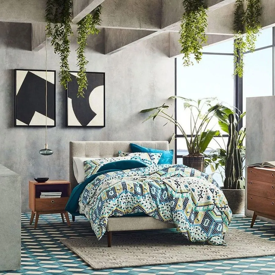 Купить Кровать с высоким изголовьем Mid Century по цене 89 700  руб.