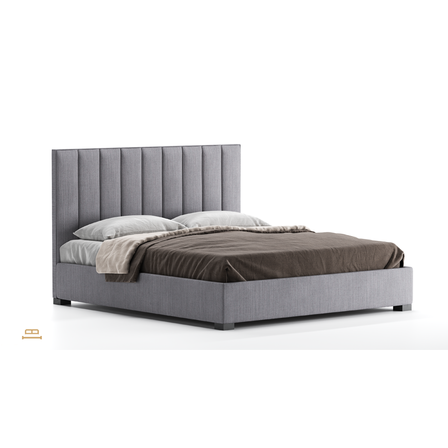 Купить Кровать двуспальная с изголовьем Modena Vertical по цене 69 500  руб.