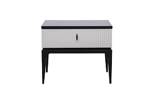 Купить  GD-00004 Тумбочка прикроватная Este черно/серая 50*40*50см по цене 55 200 руб.