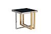 Купить 47ED-20920 Стол журнальный черн.стекло/хром+золото 55*55*55см по цене 30&nbsp;400  руб.