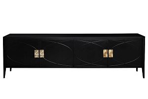 151SV-00005 Тумба под ТВ черная 200*60*40см купить по цене 150&nbsp;400  руб.