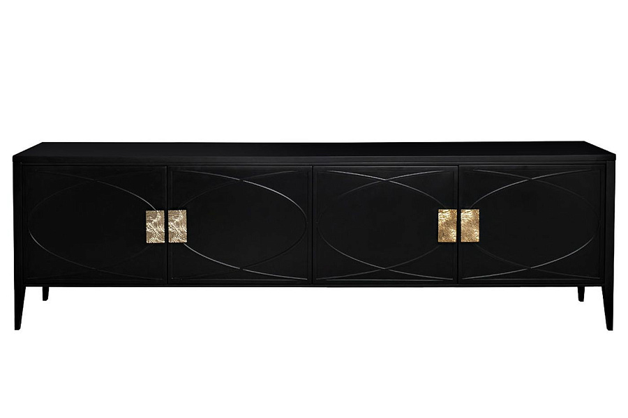 151SV-00005 Тумба под ТВ черная 200*60*40см купить по цене 150 400 ₽