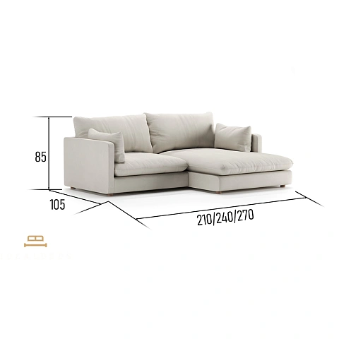 Купить  Диван Lester с оттоманкой по цене 206 800 руб.