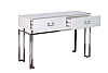 Купить KFG070-NI Консоль 2 ящика белая/хром  120*42*77см по цене 99&nbsp;600  руб.