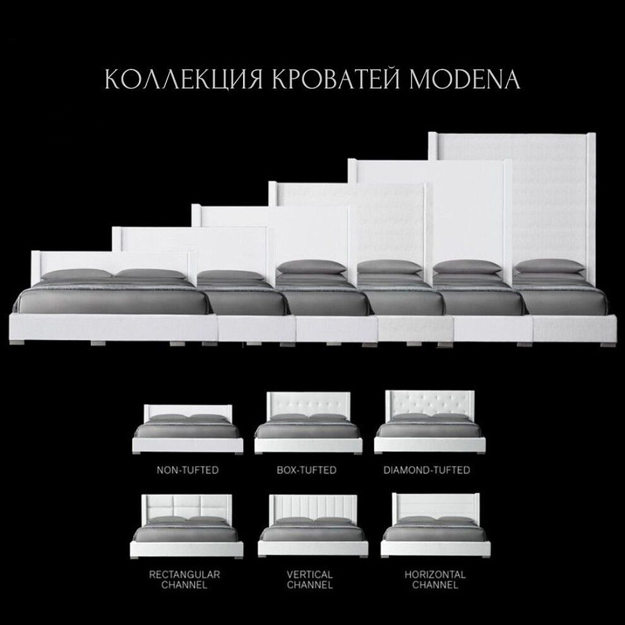 Купить Кровать Modena Diamond Winged по цене 80 300  руб.