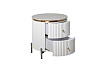 Купить 77IP-GD009-TUMB/1 Тумбочка 2 ящика с мраморной столешницей d51*55см по цене 86 800  руб.