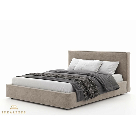 Дизайнерская кровать мягкая двуспальная Бруклин