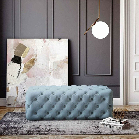 Купить  Банкетка Kaylee Velvet Sea Blue по цене 60 400 руб.