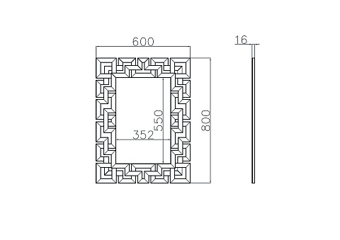 50SX-6616 Зеркало 60*80см купить по цене 14 200 руб.