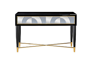 Купить  KFG122 Консоль 2 ящика зеркало двухцветное 120*42*75см по цене 84 600 руб.
