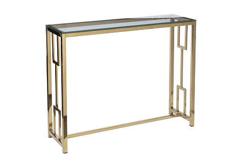 47ED-CST072GOLD Консоль прозр.стекло/золото 100*30*78см купить по цене 27 000 руб.
