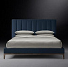 Купить Кровать двуспальная с изголовьем Italia Vertical Channel по цене 111 700  руб.