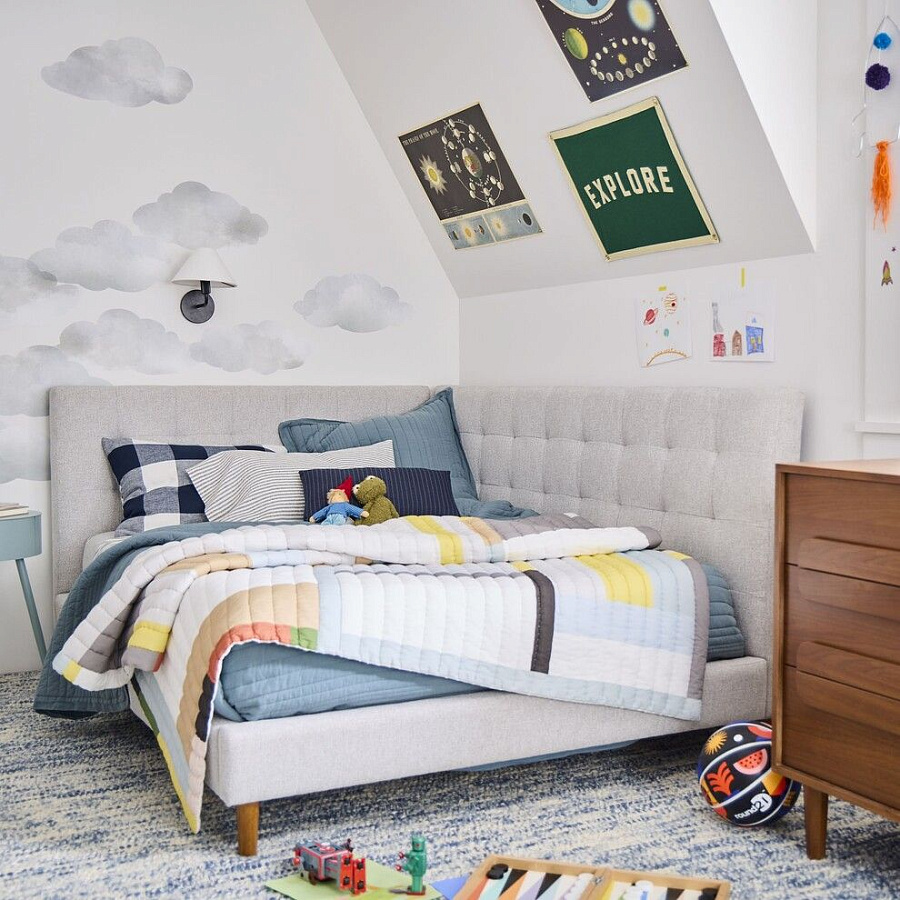 Купить Кровать Grid-Tufted Full Corner по цене 79 000  руб.