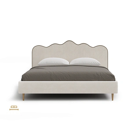 Двуспальная кровать Онда Эйр с волнообразным изголовьем