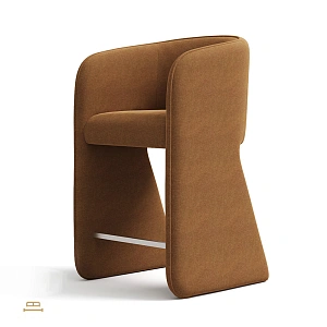 Барный стул Лео мягкий с высокими ножками