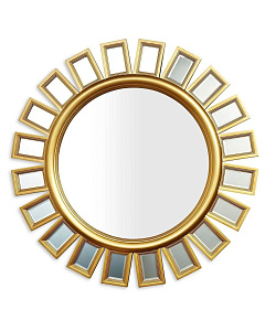 Зеркало в круглой раме "Эштон" Gold купить по цене 37&nbsp;400  руб.