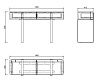Купить 77IP-20862 Консоль светлая с металл. каркасом 140*40*82см по цене 135 800  руб.