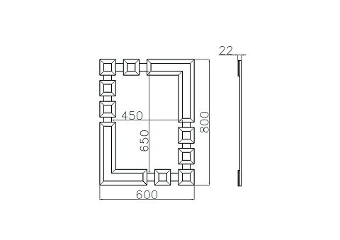 50SX-6488 Зеркало 60*80см купить по цене 16 600 руб.