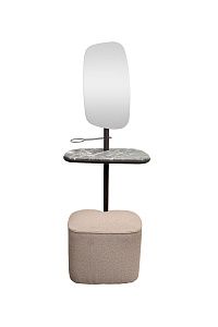 Купить  58DB-23177 Зеркало с полкой и пуфом 67*35*154см по цене 121 200 руб.