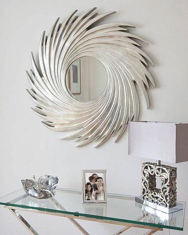 Зеркало в раме "Свирл" 20C. Silver/09 купить по цене 21 000 руб.