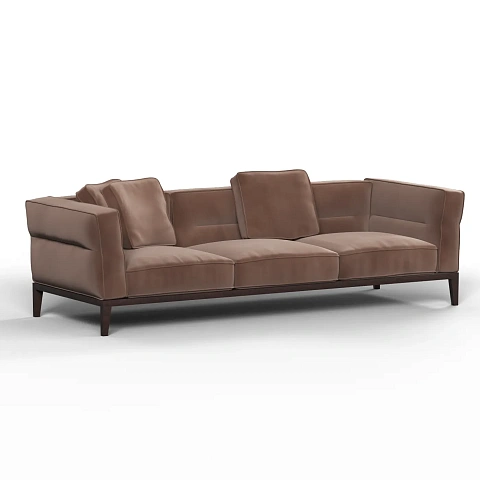 Прямой диван Хоуп с мягкими боковинами