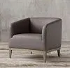 Купить Дизайнерское кресло для гостиной Morgan Barrelback Leather по цене 57 600  руб.