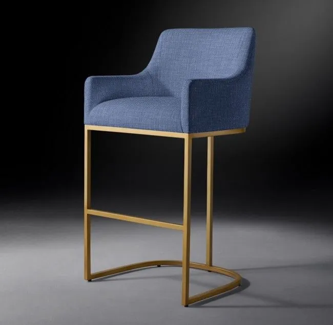 Купить Барный стул Emery Curved-Back Track Burnished по цене 50 000  руб.