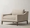 Купить Дизайнерское кресло для гостиной Italia Slope Arm Oak по цене 70 700  руб.