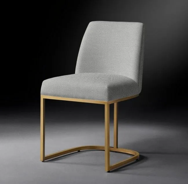 Купить Дизайнерский стул в столовую Emery Curved-Back Burnished по цене 50 700  руб.