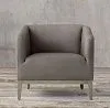 Купить Дизайнерское кресло для гостиной Morgan Barrelback Leather по цене 57 600  руб.