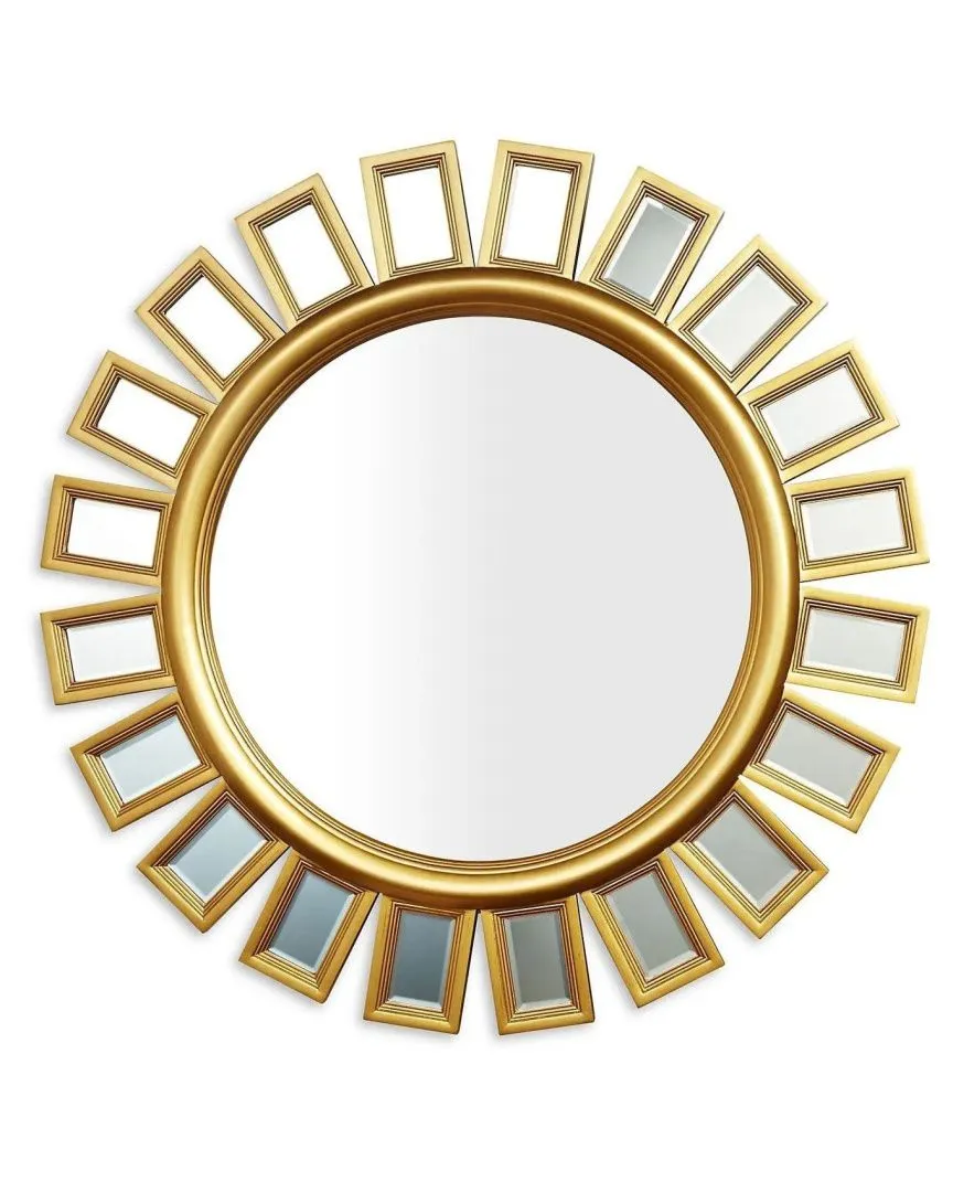 Купить Зеркало в круглой раме "Эштон" Gold по цене 37 400  руб.