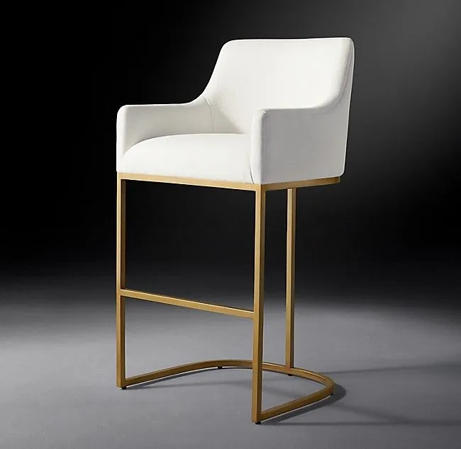Купить Барный стул Emery Curved-Back Track Burnished по цене 50 000  руб.