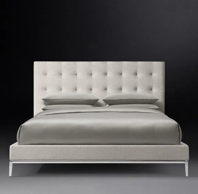 Купить Кровать двуспальная с изголовьем Italia Panel Box-Tufted по цене 138 600  руб.