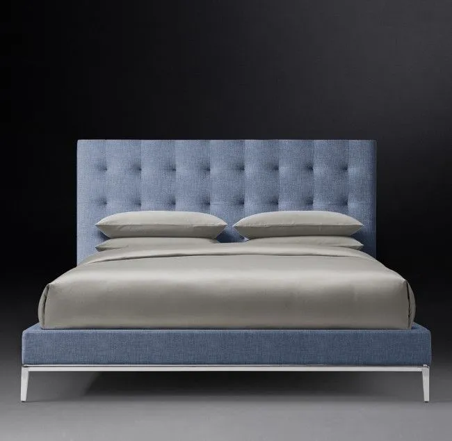 Купить Кровать двуспальная с изголовьем Italia Panel Box-Tufted по цене 138 600  руб.