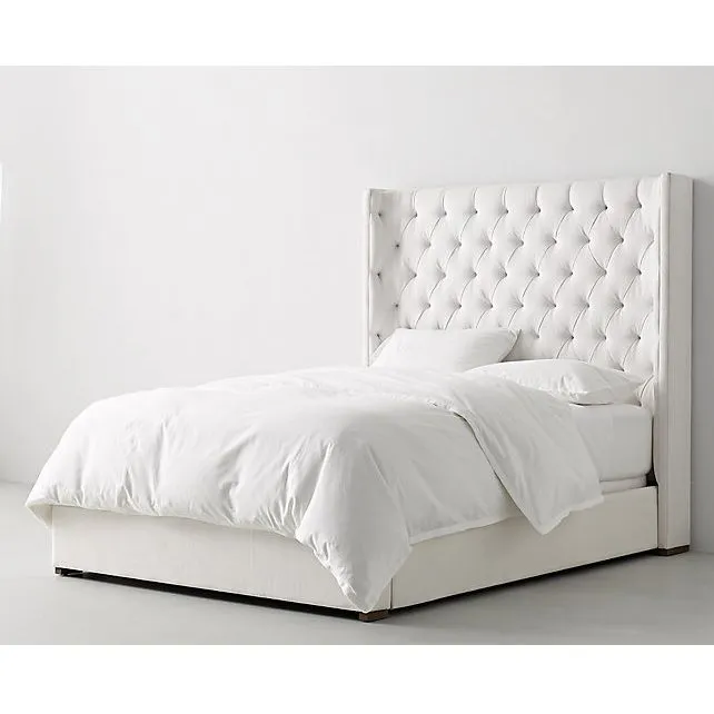 Кровать с высоким изголовьем Zadie Tufted в Москве от фабрики мебели ...
