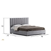 Купить Кровать двуспальная с изголовьем Modena Vertical по цене 74 400  руб.